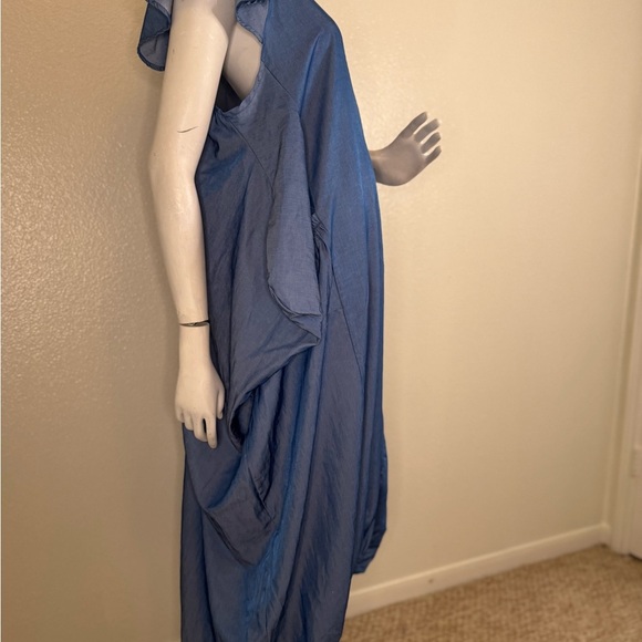 Unbranded Balloon Dress/ Solid/Blue Denim Size 2XL. #313 - Picture 8 of 14